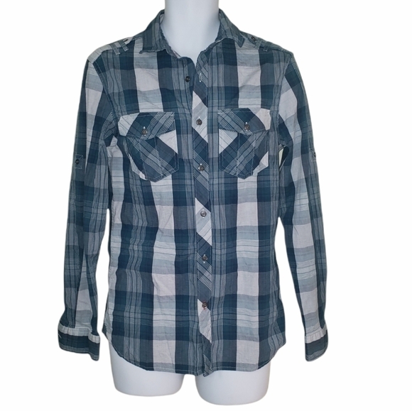 𝅺ROCK & Republic Casual  Roll-Sleeve Shirt - Men's - Picture 1 of 6